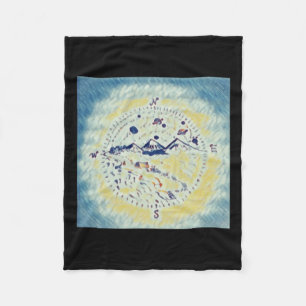 Aimaradream Comp Sticker Fleece Blanket