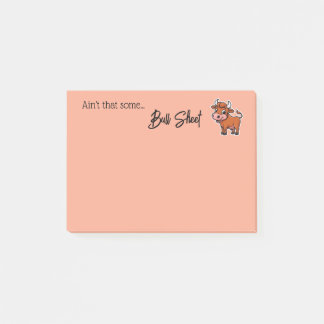Ain’t That Some Bull Sheet Snarky Funny Quote Post Post-it Notes