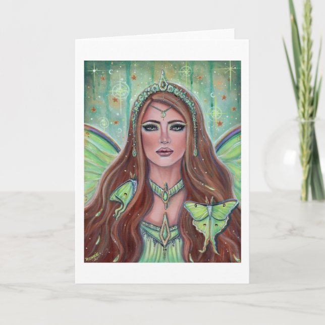Aine Irish goddess fairy by Renee Lavoie Card (Front)