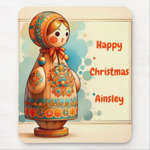 AINSLEY ~ Happy Christmas ~ Cute! ~ Mousepad