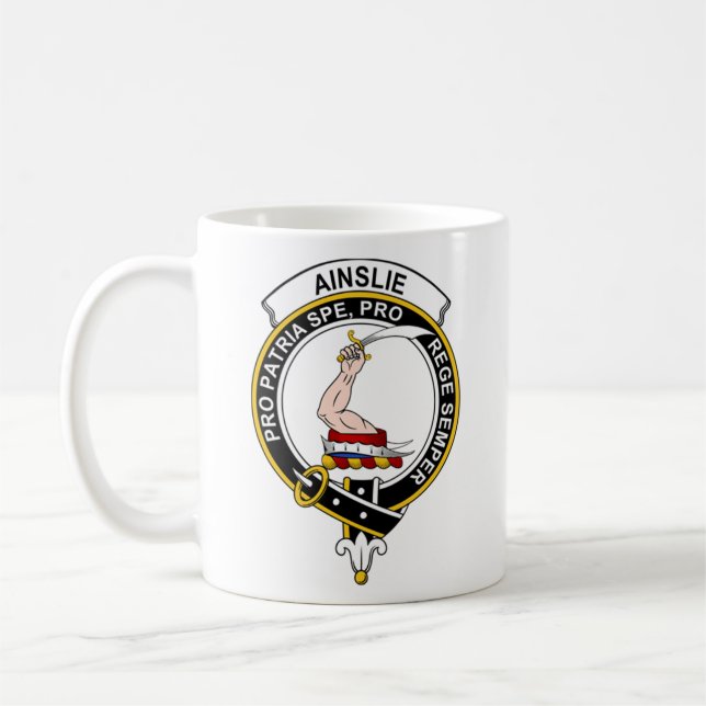 Ainslie Tartan Coffee Mug - size 11oz (Left)