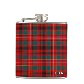 Ainslie Tartan Monogram Hip Flask