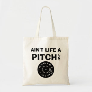 Ain't Life a Pitch Black Tote Bag