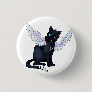 aint no angel cat badge