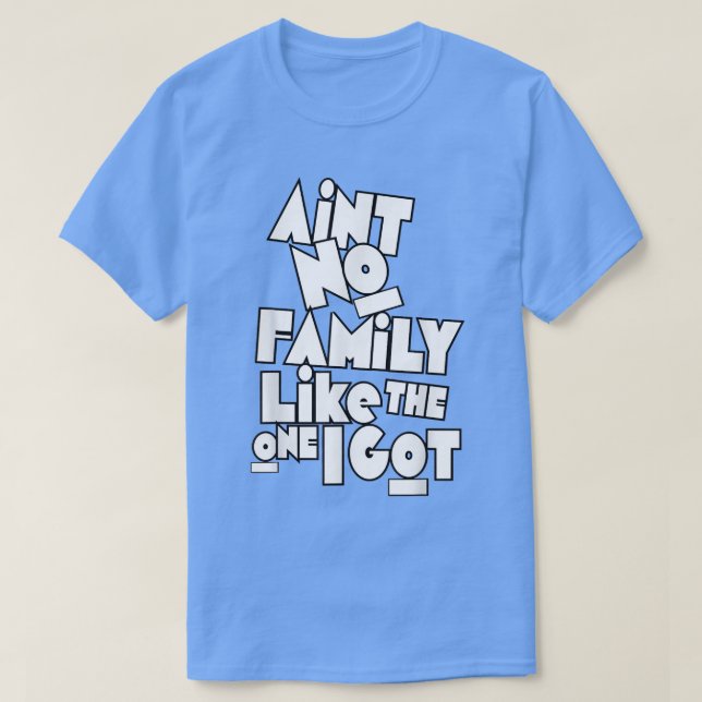 Aint No Family Like The One I Got Funny Family Reu T-Shirt (Design Front)