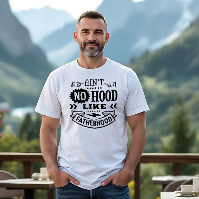 Ain't no hood like fatherhood Tri-Blend shirt (Creator Uploaded)