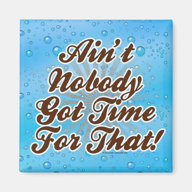 Ain't Nobody Got Time for That! Magnet (Front)