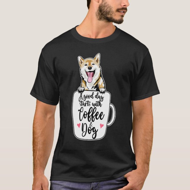 Ainu Dog Hokkaido Dog Coffee Mug Dog   T-Shirt (Front)