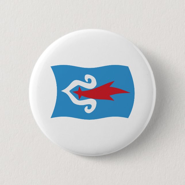 Ainu People Flag Button (Front)