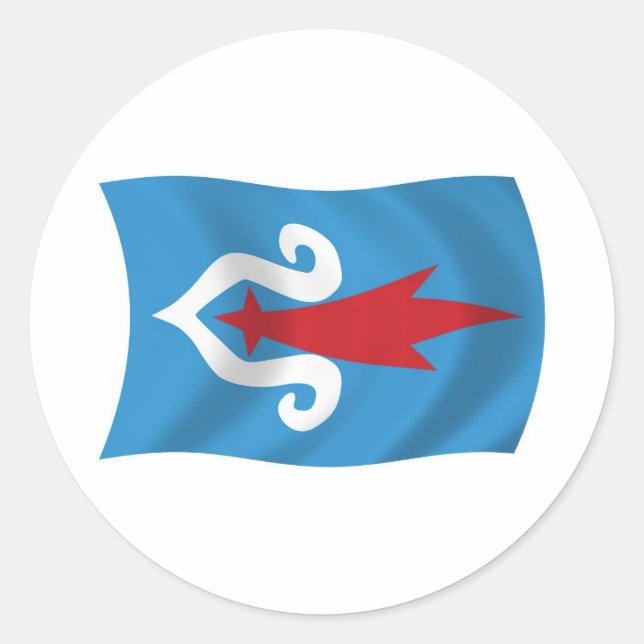 Ainu People Flag Sticker (Front)