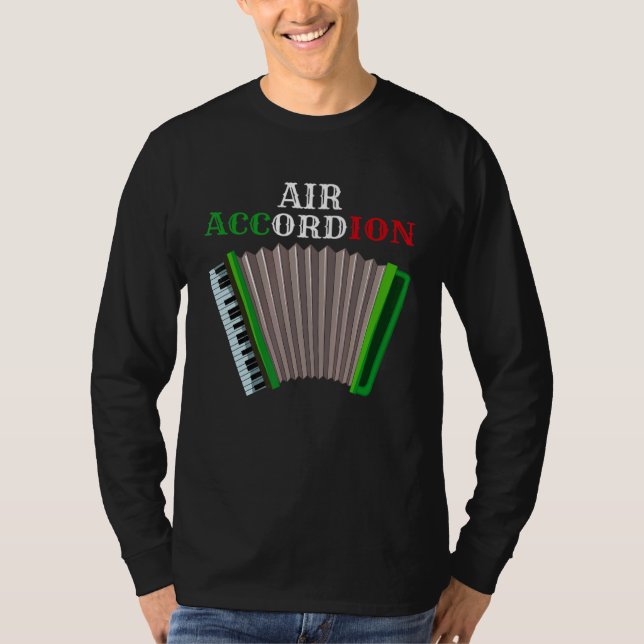 Air Accordion Cinco De Mayo Fiesta Flag Mexican Ac T-Shirt (Front)