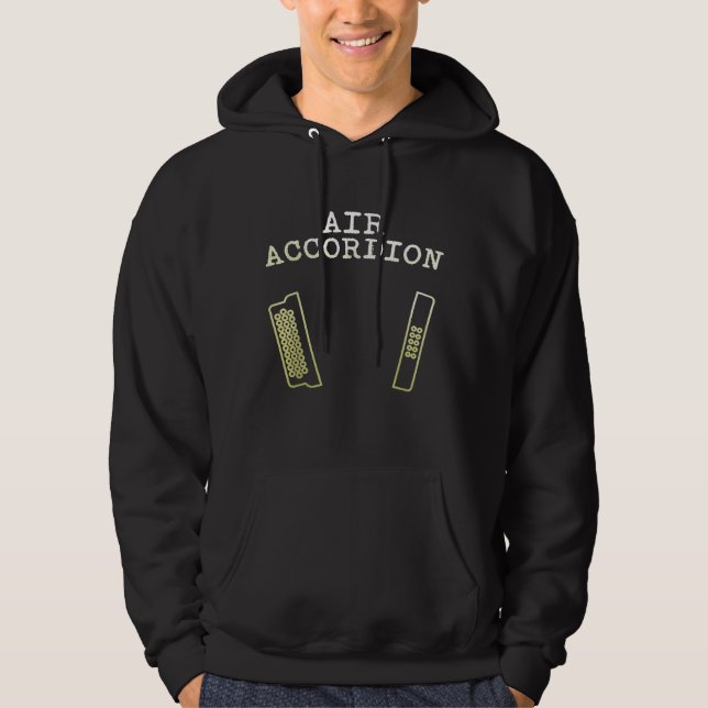 Air Accordion Musical Instrument I Accordion Hoodie (Front)