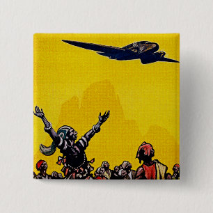 Air Afrique ~ Ligne de Bamako 15 Cm Square Badge