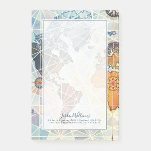 Air Afrique Map of the World Post-it Notes
