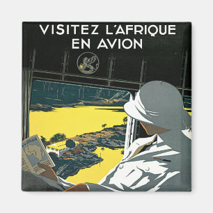 Air Afrique: Visitez L'Afrique en Avion Magnet