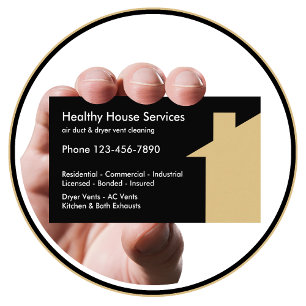 Air And Dryer Vent Cleaning Business Card