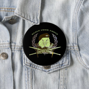 Air assault units military insignia style 10 cm round badge