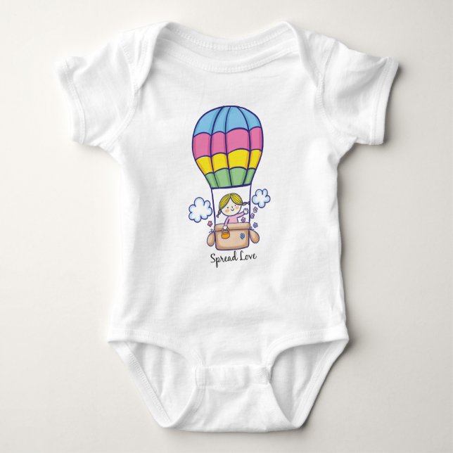 Air balloon  baby bodysuit (Front)