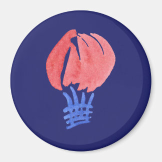 Air Balloon Large Round Magnet