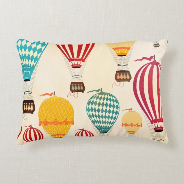 Air balloon: playful pattern design. decorative cushion (Front)