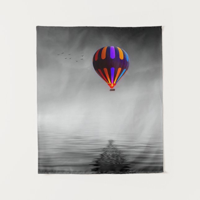 Air Balloon Portrait Tapestry (Front)