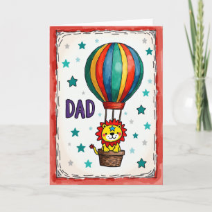 Air Balloon Sweet Fathers Day Card