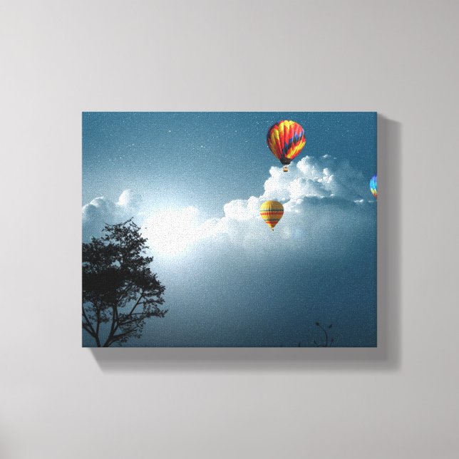 Air Balloons Wrapped Canvas (Front)