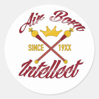 AIR BORN INTELLECT STICKER