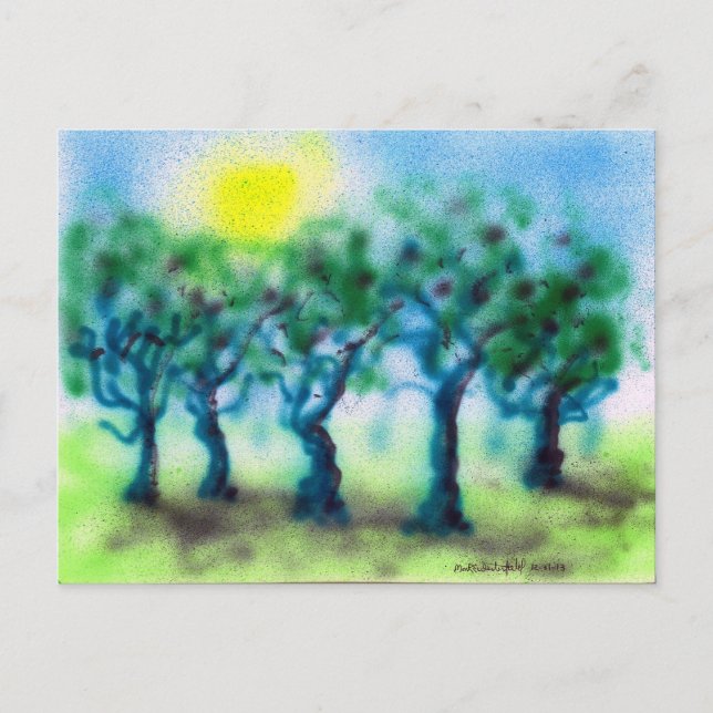 Air Brush Trees ... Mark Edward Westerfield Postcard (Front)