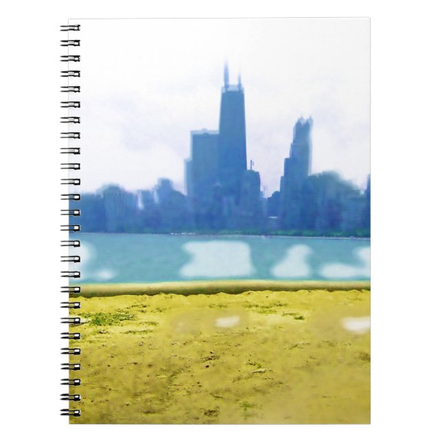 Air Brushed Chicago Spiral Notebook (Front)