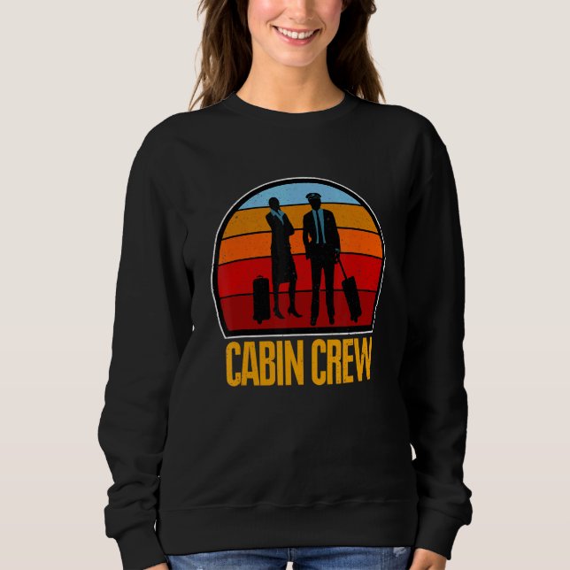 Air Cabin Crew Stewardess Steward Sweatshirt (Front)