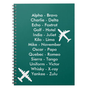 Air Cadet Flying Lesson Learning to Fly Aeroplanes Spiral Notebook