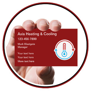 Air Conditioning & Heating Service Business Card