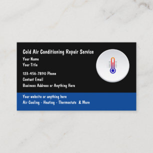 Air Conditioning HVAC Business Cards