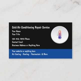 Air Conditioning HVAC Business Cards