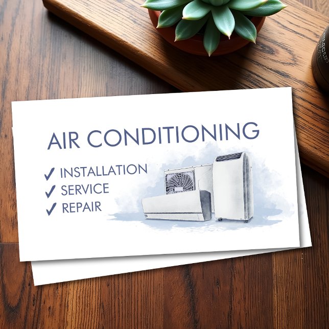 Air Conditioning – Repair, Service, Installation Business Card (Creator Uploaded)