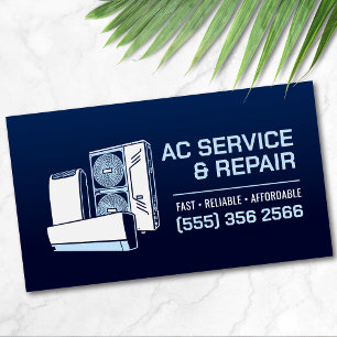 Air Conditioning – Repair • Service • Installation Business Card