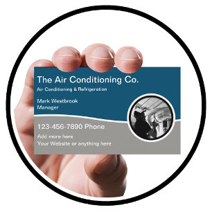 Air Conditioning Service And Repair Business Cards