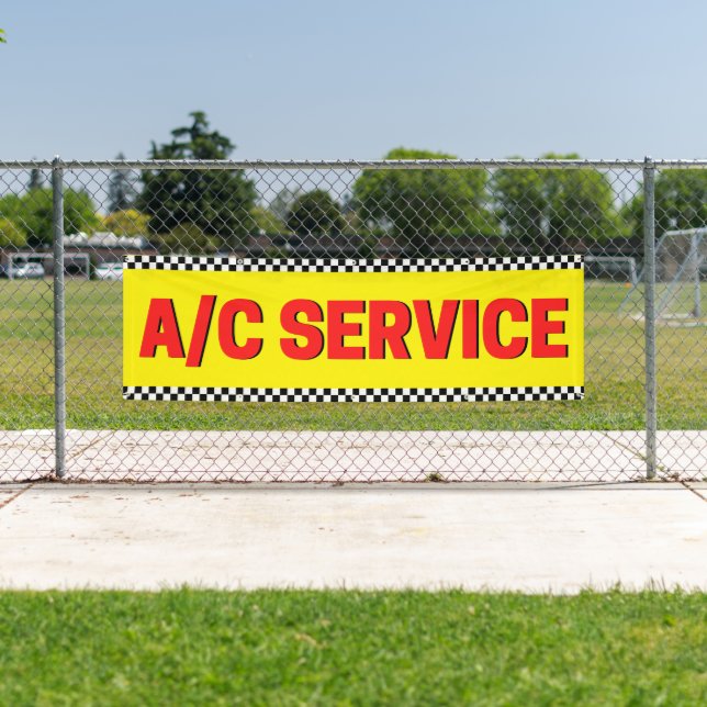 Air Conditioning Service Automotive Shop Large Banner (Insitu)