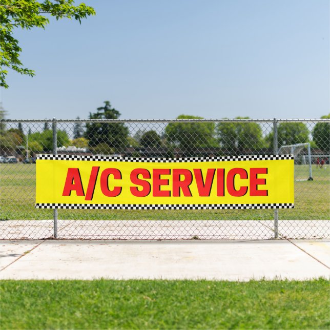 Air Conditioning Service Automotive Shop Large Banner (Insitu)
