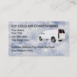Air Conditioning Service Ice Cold Look Business Card