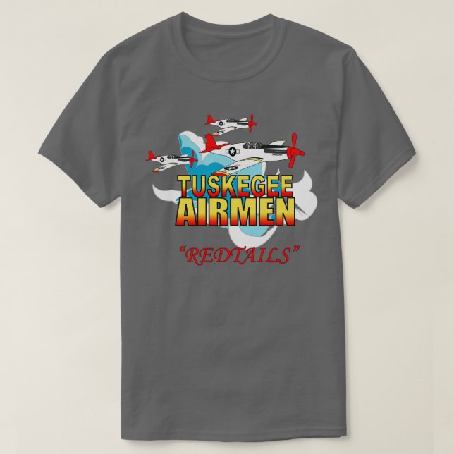 Air Corp Tuskegee Airmen Redtails 3AC X T-Shirt (Design Front)