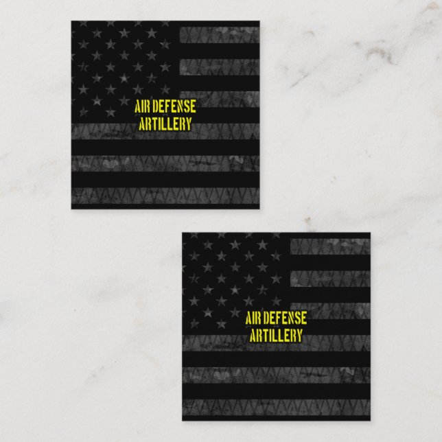 Air Defence Artillery Subdued American Flag Discount Card (Front/Back)