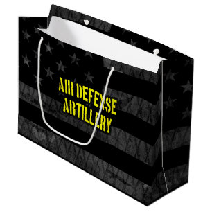 Air Defence Artillery Subdued American Flag Large Gift Bag