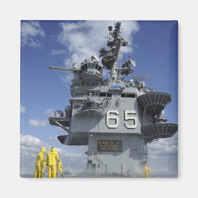 Air department Sailors test the sprinkler syste Magnet (Front)