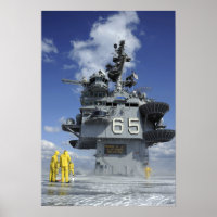 Air department Sailors test the sprinkler syste