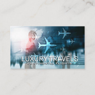 Air Flight Travels Airport Business Card
