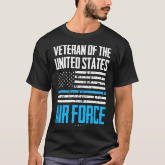 Air Force American Flag  Blue brand mustang  T-Shirt