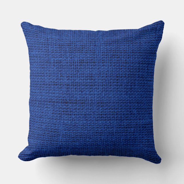 Air Force blue burlap linen background #2 Cushion (Front)