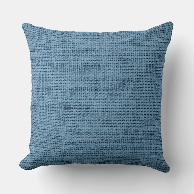 Air Force blue burlap linen background Cushion (Front)
